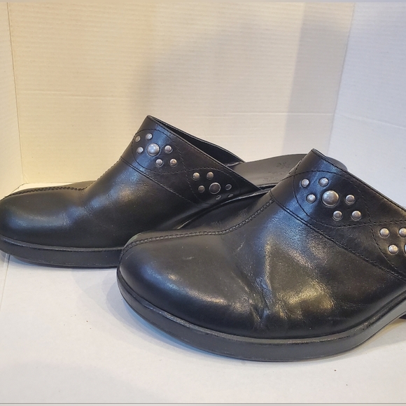 Clark Vintage Wonen's Black Slip-On Shoes Sz 9 - Picture 9 of 13